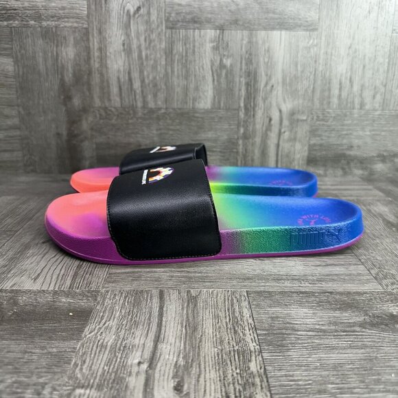 Puma Men's size 12 Pride Multicolored Slides - Picture 5 of 8
